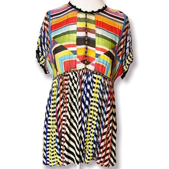 Anthropologie conditions apply kynsa chevron rainbow top - Picture 5 of 8